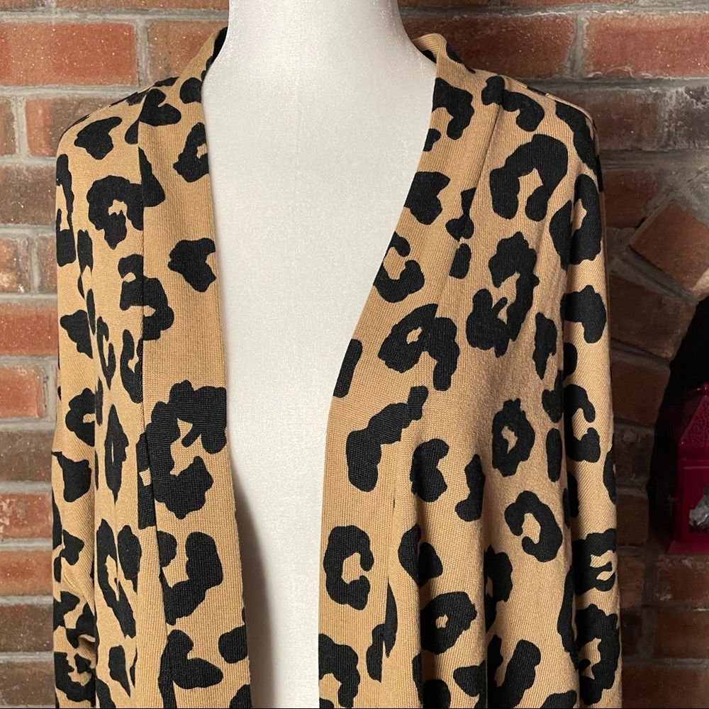 NWT Sanctuary Open Front Animal Print Soft Cardigan